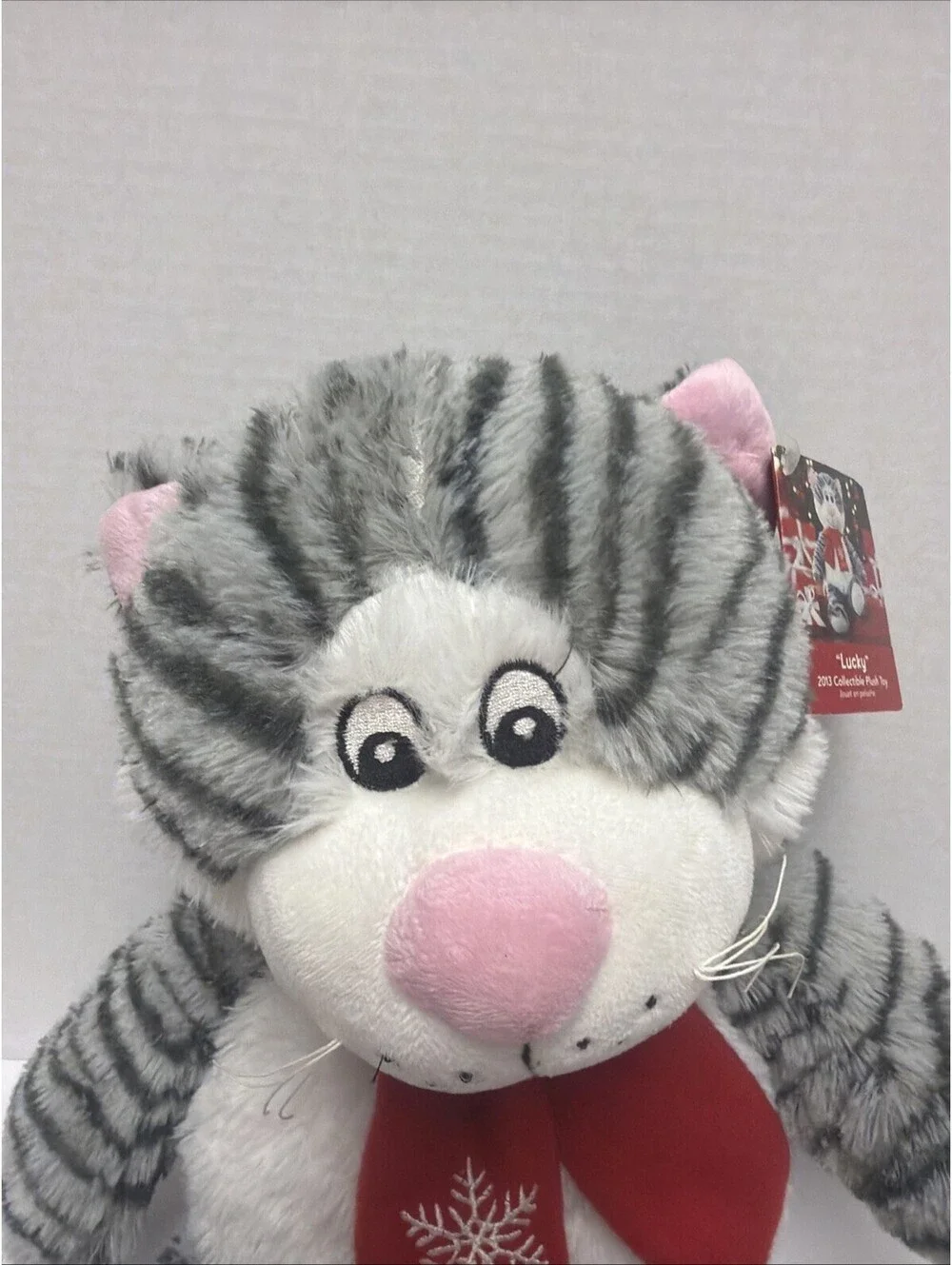 PetSmart Plush Dog Toy Lucky the Cat Squeaker 12